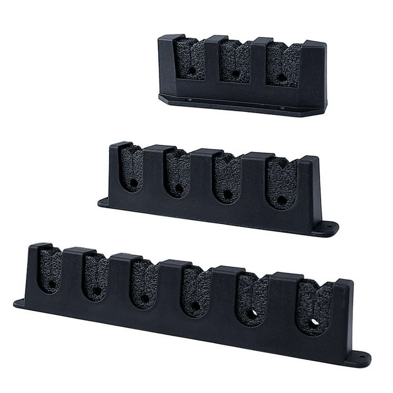 Horizontal Rods Storage Rack Fishing Pole Holder Stand Foam Inserts with Screws, Size: 4