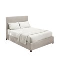 thumbnail image 3 of Dalazy Home Bedding Set Bed Sheet Mattress Cover Pillowcase Solid Color Polyester Bedding Kit, White, Full, 4pcs/set, 3 of 7