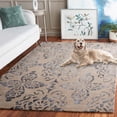 thumbnail image 4 of Safavieh Dip Dye Beaumont Distressed Wool Area Rug, Camel/Gray, 5' x 8', 4 of 14