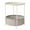 Gray, variant on VECELO Round Side Table with Storage, Metal Small Nightstand with Removable Tray Top and Fabric Storage Basket for Living Room, Bedroom, Nursery, Laundry, Beige
