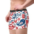 thumbnail image 4 of Kll Birds Flowers Men'S Cotton Boxer Briefs Underwear-Small, 4 of 9