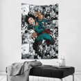 thumbnail image 6 of My Hero Academia Tapestry, Anime Wall Poster Art, Wall Tapestry For Bedroom Living Room Dorm Room, Wall Hanging For Festival Party Events Background Photography Backdrop, 60x40 Inch, 6 of 9