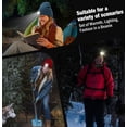 thumbnail image 6 of LED Beanie Hat with Light, Unisex USB Rechargeable Hands Free 4 LED Headlamp Cap, Warm Winter Knitted Night Lighted Hat for Hunting Camping Jogging Walking (Orange Tie Dye), 6 of 6