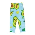 thumbnail image 6 of Uemuo Cartoon Avocado Pattern Women's Wide Leg Palazzo Lounge Pants with Pockets Light Weight Loose Comfy Casual Pajama Pants-, 6 of 9