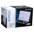 thumbnail image 4 of Kantek Mini clasificador de archivos de acrílico transparente, soporte para archivos de 2 secciones, organizador de escritorio de 6 "x 3,8" x 3,9 ", accesorio de escritorio con pies antideslizantes, 4 of 5