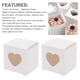 thumbnail image 5 of KAKOWELY 30 cajas de papel para joyería: cajas decorativas transparentes con ventana en forma de corazón para bodas, cumpleaños, fiestas y San Valentín., 5 of 5