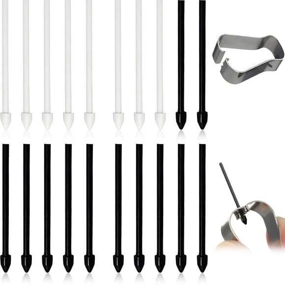 Methold 20x puntas de repuesto táctiles sensibles negras para lápiz óptico de pantalla táctil puntas de lápiz óptico de pantalla táctil Electrónica