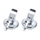 thumbnail image 1 of Billuyoard Ganchos de ventosa de 2 uds., toalleros reutilizables resistentes y resistentes, gancho autoadhesivo impermeable sin perforaciones para el hogar Juegos de accesorios de baño Plata Billuyoard HA066264-02, 1 of 6
