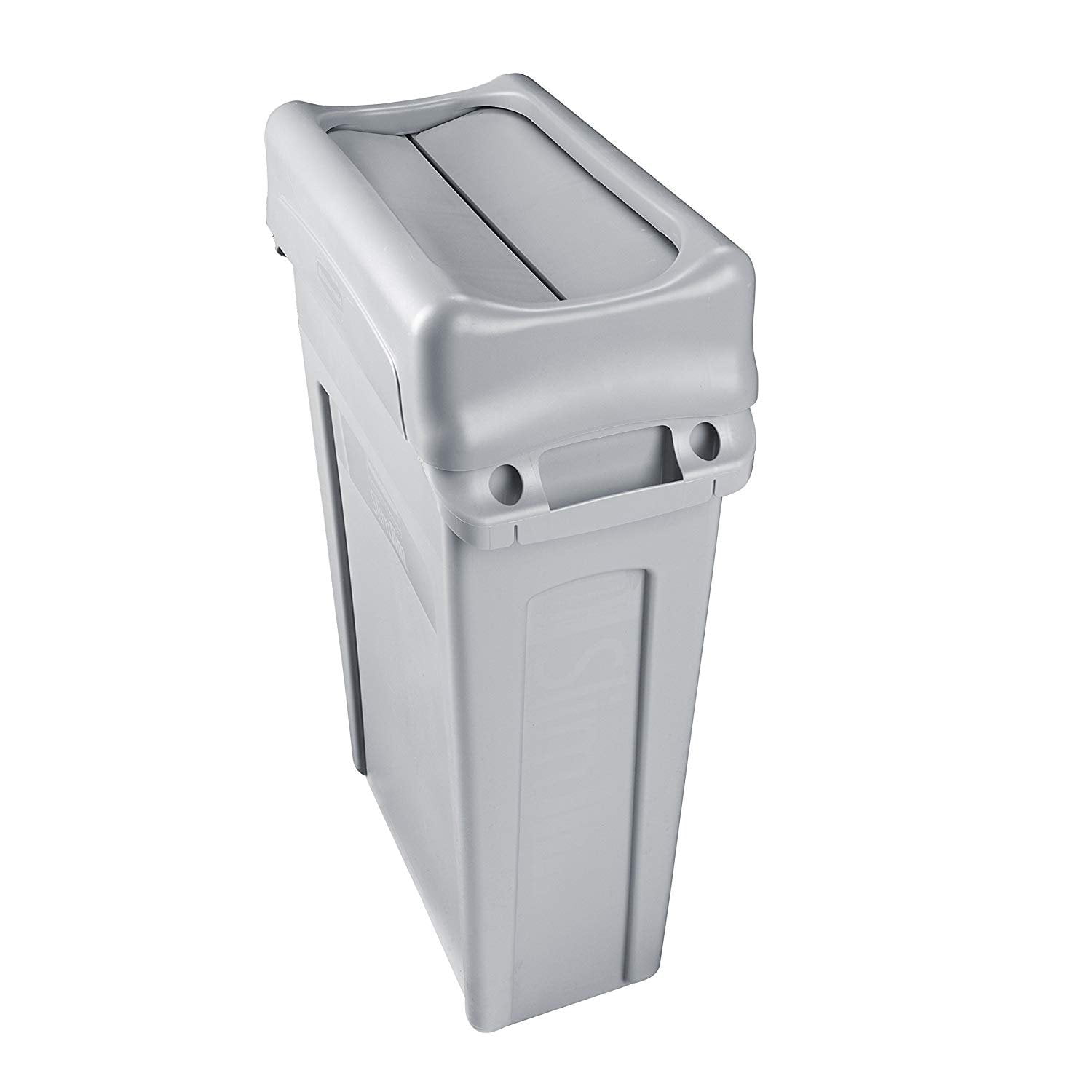 Rubbermaid Commercial 1 Gallon Swing Lid Garbage Can, Gray