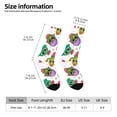 thumbnail image 5 of Yiaed Cactus And Insects Print Great elasticity Crew Socks Sports socks for Men and Women, 5 of 5