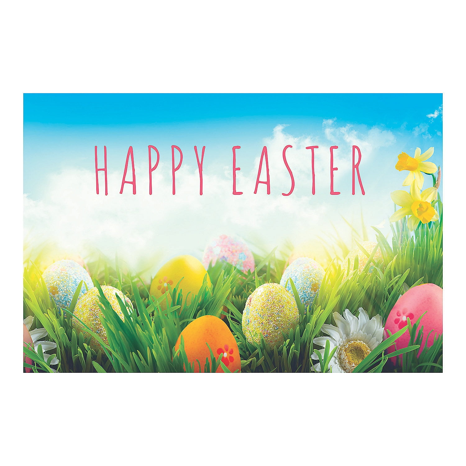 Happy Easter Backdrop Banner Party Decor 3 Pieces