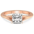 thumbnail image 3 of 5 Carat IGI Certified Cushion Shape Lab Grown Diamond Engagement Ring | 14K Rose Gold | Cynthia Split Shank Diamond Ring | FG-VS1-VS2 Quality Friendly Diamonds, 3 of 5