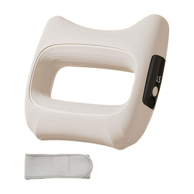 Bunblic Electric Massage Ring Deep Tissue Vibration Massager White with Belt