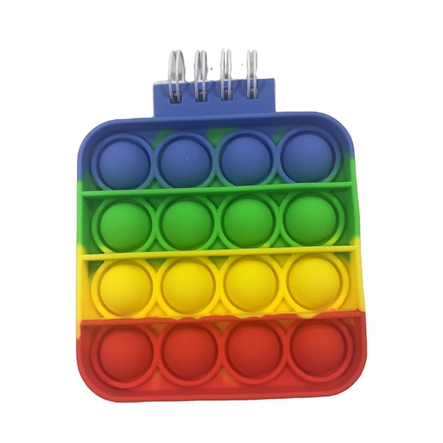 Push Bubble Square Notebook Extrusión De Silicona Suave Bloc De Notas De Burbujas Juguete De Descompresión Minnieouse FN006565-05