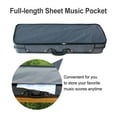 thumbnail image 3 of Siemonic 4/4 Violin Case Gray Wooden Oblong Cases for Violin Straps Full Size Nylon Bag, 3 of 9