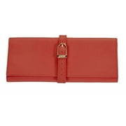 Royce Leather Luxury Suede Lined Jewelry Roll in Genuine Leather
