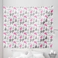 thumbnail image 1 of Geometric Tapestry, Persian Civilization Influenced Geometric Pattern Teardrop Shapes Curved Tip, Fabric Wall Hanging Decor for Bedroom Living Room Dorm, 5 Sizes, Pink Grey White, by Ambesonne, 1 of 1