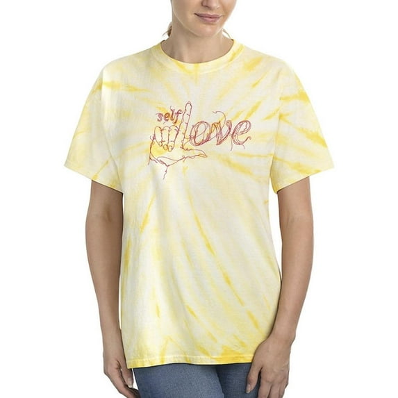 Self Love Hand Drawn Tie Dye Cyclone Women -Image by Shutterstock, Female Medium