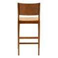 thumbnail image 5 of Bowery Hill Wood 2 Tone Barstools Handwoven Rope Seat Set of 2 in Brown Stain, 5 of 10