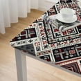 thumbnail image 4 of BANET Polyester Tablecloth,Primitive Culture Art Zigzag Pattern Printed Washable Indoor Outdoor Table Cloth,for Buffet Banquet Parties Event Holiday Dinner, 4 of 7