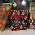 thumbnail image 3 of Konsait 12 Pack Christmas Wrapping Paper, Folded Large Sheets Birthday Gift Wrapping Paper Santa Snowman Snowflake Xmas Tree Reindeer Festival Gift Wrap Decoration Ornament, 29x20inch, 3 of 7