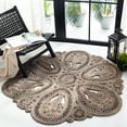 thumbnail image 2 of SAFAVIEH Natural Fiber Stamen Solid Area Rug, Grey, 8' x 8' Round, 2 of 7