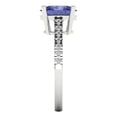 thumbnail image 3 of Clara Pucci 14K White Gold 2.21ct Tanzanite Solitaire with Accents Ring, 3 of 7