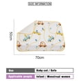 thumbnail image 2 of Cambiador de pañales impermeable, lavable, reutilizable, a prueba de fugas, portátil, para viajes, 2 of 7