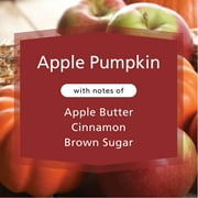 Mainstays 3-Wick 11.5 oz Glass Jar Candle, Apple Pumpkin