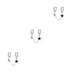 thumbnail image 4 of Guardurnaity Pendientes de aro, pendientes de cadena delicados a la moda, estrella encantadora que combina con todo, accesorios de joyería para Type1, 4 of 6