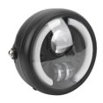 thumbnail image 1 of 6in Motorcycle LED Headlight Vintage Angel Eyes Universal Replacement for Cruiser Choppers Cafe Bobber, 1 of 7