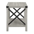 thumbnail image 4 of Walker Edison Sedalia Table d'Appoint Moderne de Style Ferme en Métal, 18 Pouces, Gris Pierre, 4 of 5