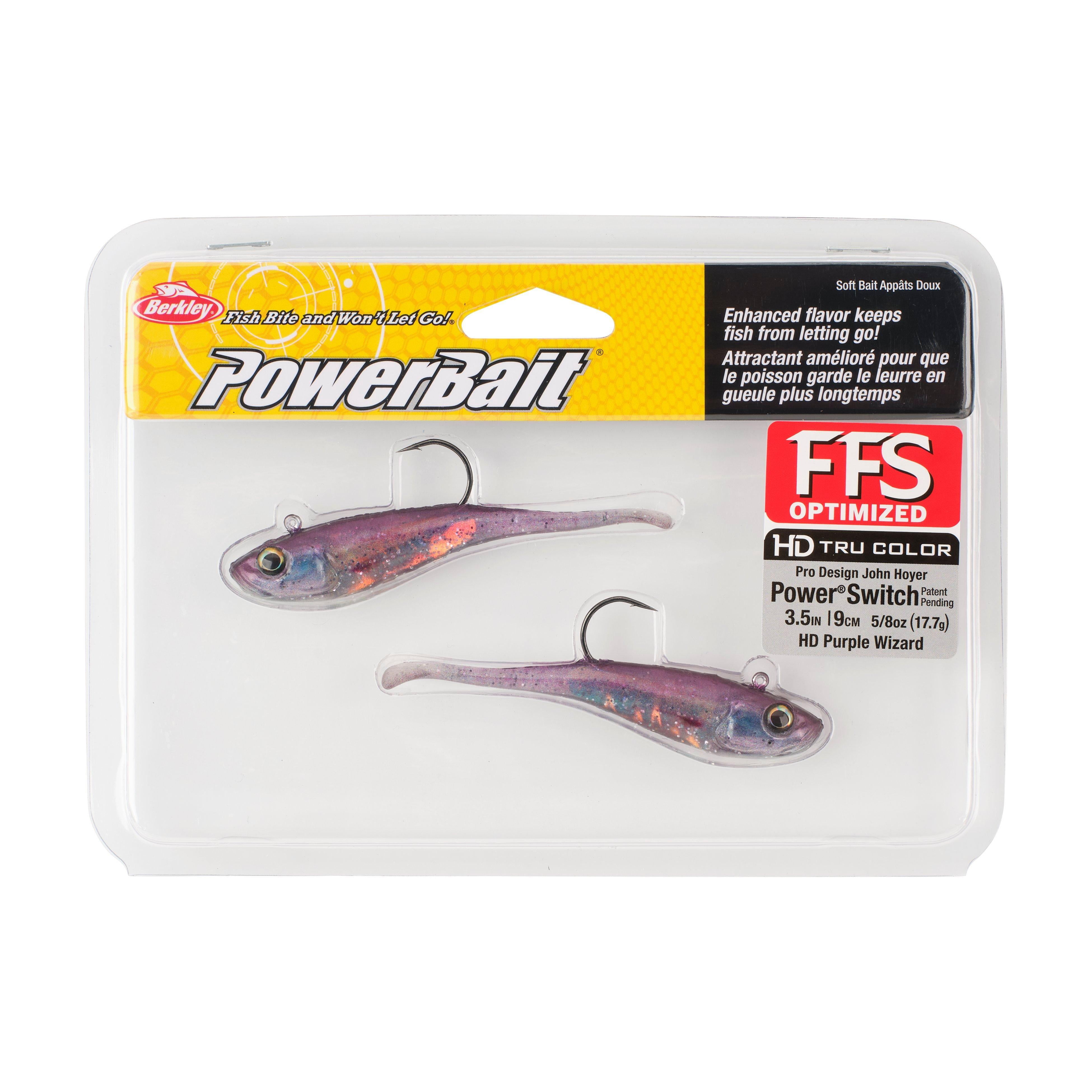 Berkley PowerBait® Power® Switch, 3.5 in, HD Purple Wizard