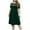 Green#plus size wedding guest dresses for women, variant on Feancey Women's Plus Size Semi Formal Dresses Lace Short Sleeve Wedding Guest Dresses Pleated Casual Midi Dress Summer Flowy A-Line Dresses Sales Today