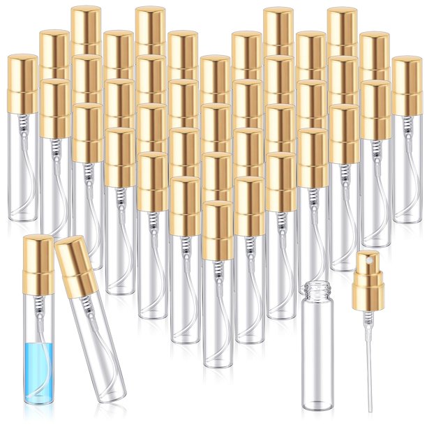 Spray Bottles Zhehao, atomizador de perfume de vidrio transparente, 50 unidades, 5 ml