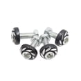thumbnail image 1 of Unique Bargains 4pcs Black 6mm Thread Diameter Motorcycle License Plate Frame Screws Bolts Caps, 1 of 5