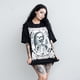 thumbnail image 5 of Playera Negra Manga Corta Grande Mors Non Mora, 5 of 5