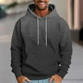 thumbnail image 2 of Trendy Hoodies for Men Gradient Color Drawstring Hooded Pullover Sweatshirts with Pocket Long Sleeve Casual Tops (3XL, Black 02), 2 of 5