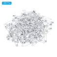 thumbnail image 3 of Uxcell Safety Pins 0.98 Inch Metal Small Sewing Pins White 200Pcs, 3 of 5