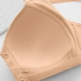 thumbnail image 4 of Push-Up Bra for Women, Backless Seamless U-Shaped Design with Mesh and Polyurethane Splicing, Soft Nylon Fabric, Regular Length, Fits True to Size, for Everyday Wear, 4 of 6