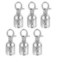 thumbnail image 2 of 6pcs Cord Stopper End Tip Caps Rope End Connector Snap Hook Alloy Rope End Stopper, 2 of 9