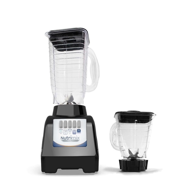 Licuadora Nutrimix 750W 2 Velocidades + Pulso con 2 Vasos Plástico 1.2L y 750 ml Negro