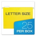 thumbnail image 5 of Pendaflex 81606EE 1/5-Cut Tabs Letter Size Colored Hanging Folders - Yellow (25/Box), 5 of 7