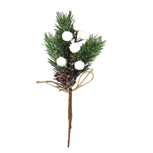 Wosthever Ramas de pino artificiales, para árbol de Navidad, adornos, decoraciones para árboles de Navidad versión gingko PC 1