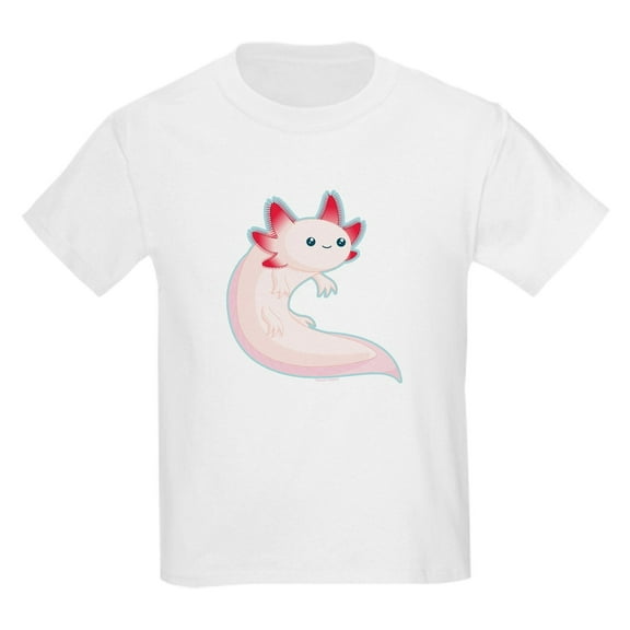 CafePress - Axolotl Kids Light T Shirt - Light T-Shirt Kids XS-XL