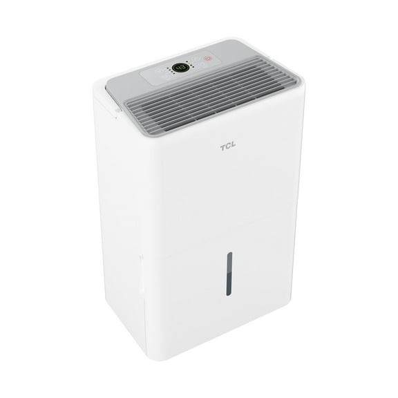TCL 25 Pint Smart Dehumidifier (White) - Energy Star Certified, Precise Humidity Control, Quiet Operation, Bucket and Continuous Drain, Compact & Portable Design, Rooms up to 2,000 sq ft - W25D93W