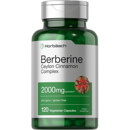 Berberine with Ceylon Cinnamon | 2000mg | 120 Capsules | by Horbaach