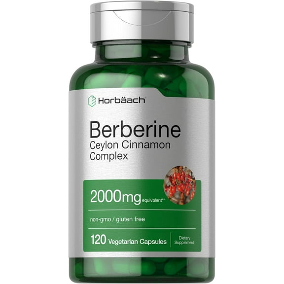 Berberine with Ceylon Cinnamon | 2000mg | 120 Capsules | by Horbaach