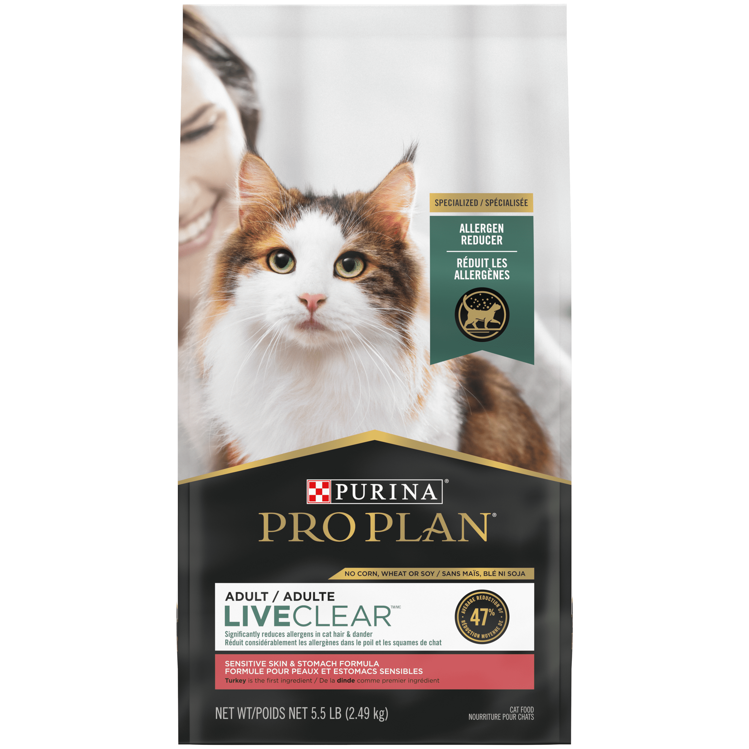 Purina Pro Plan Sensitive Stomach, Sensitive Skin Dry Cat Food, 5.5 lb