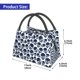 thumbnail image 2 of Fotbe black Skull white Bolsa Térmica Portátil con Estampado, Bolsa de Entrega de Alimentos Aislada, Bolsa Reutilizable de Gran Capacidad para Comidas y Supermercado, 2 of 6
